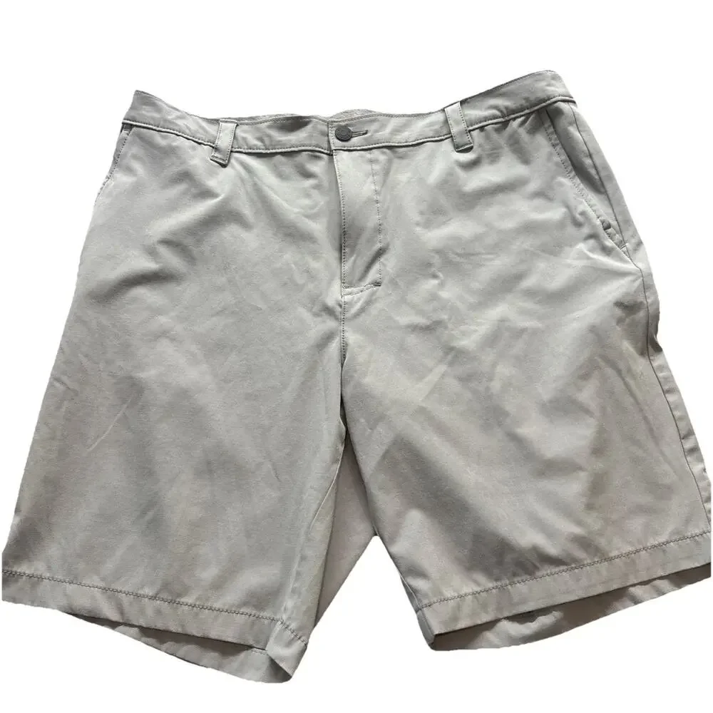 Banana Republic Shorts Mens Size 38 Gray Linen Chinos Casual